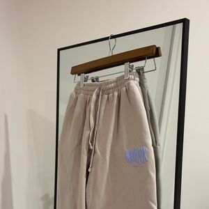 White Fox Boutique Beige Track Pants